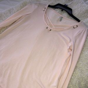 Pink Long sleeve Tee Shirt